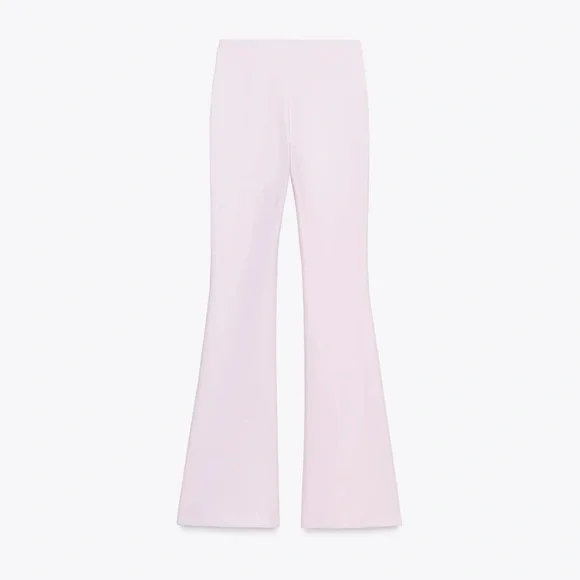 Zara NWT light pink interlock stretchy pants - Picture 6 of 6